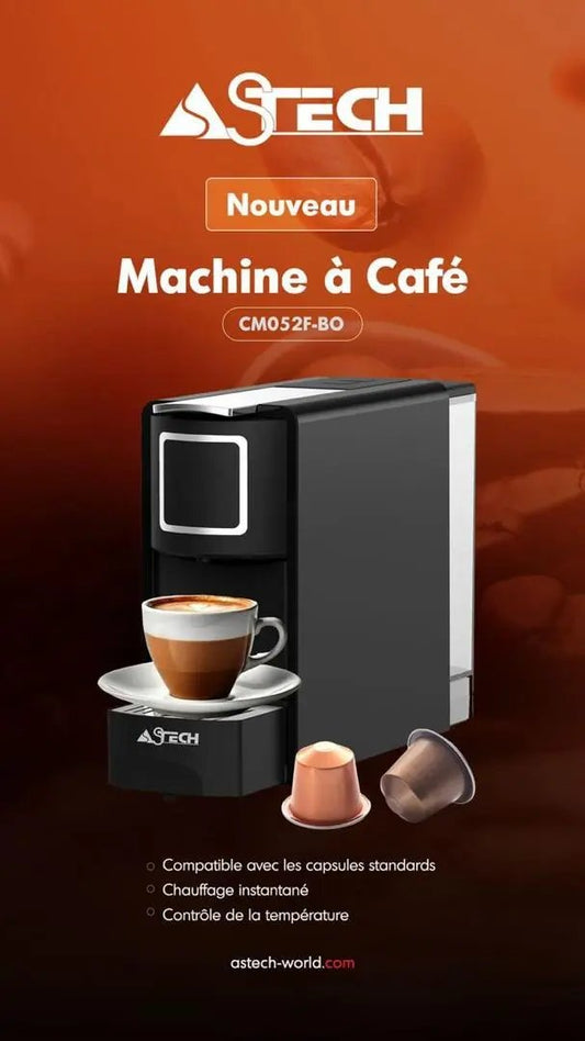 MACHINE A CAFE ASTECH AVEC CAPSULE NESPRESSO CM052FBO Kebaelectromenager