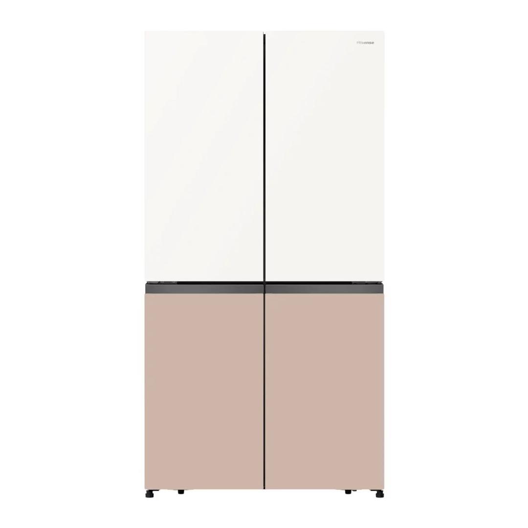 REFRIGERATEUR HISENSE SIDE BY SIDE 4PORTES 560LITRES VERRE COLORE RC73WC4SW