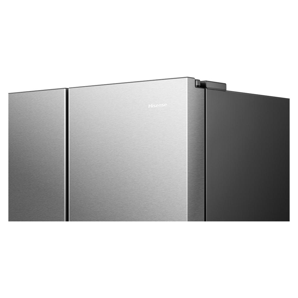 REFRIGERATEUR HISENSE SIDE BY SIDE 4PORTES 628LITRES AVEC FONTAINE INOX INVERTER WIFI RS82WS4SB