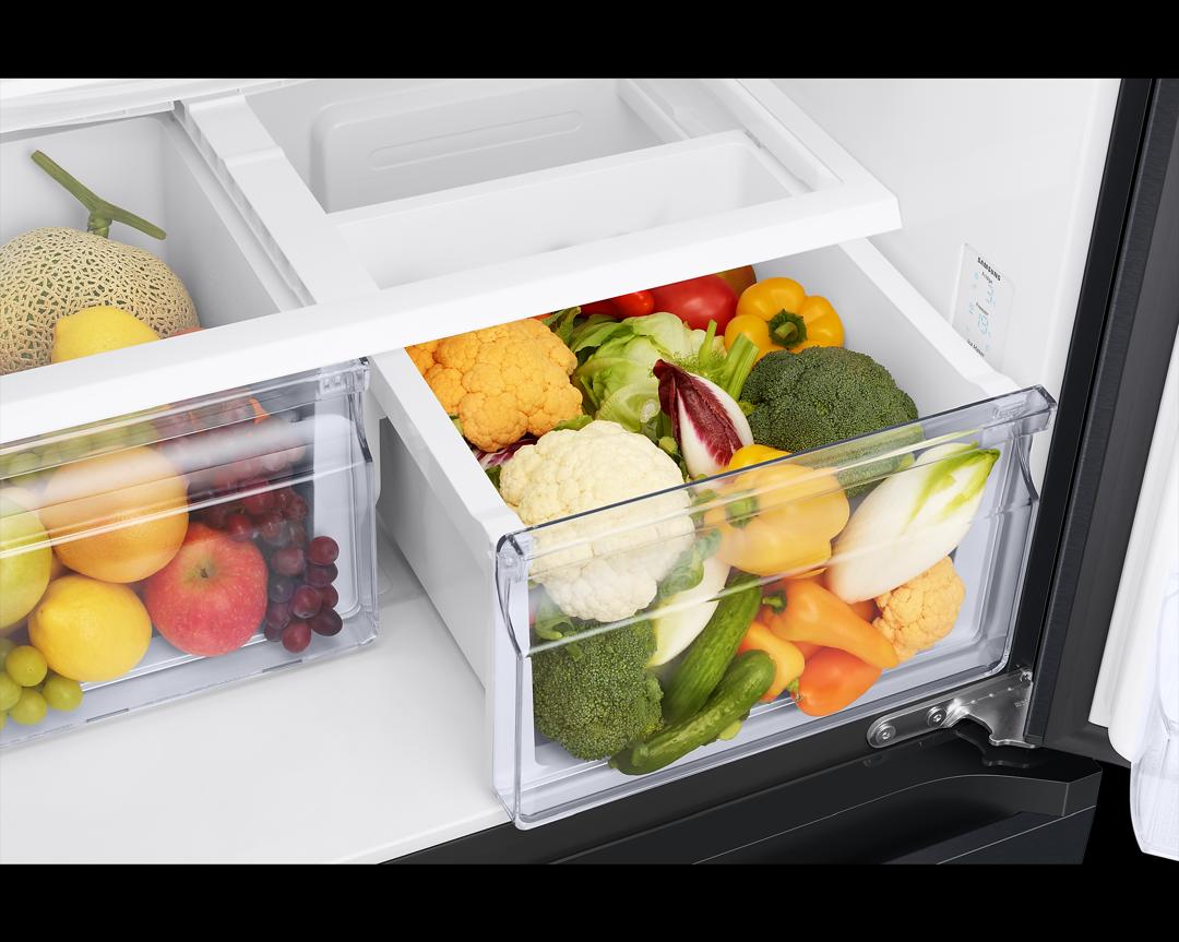 REFRIGERATEUR SAMSUNG SIDE BY SIDE 3PORTES AVEC DIST D EAU GRIS RF50C530EB1