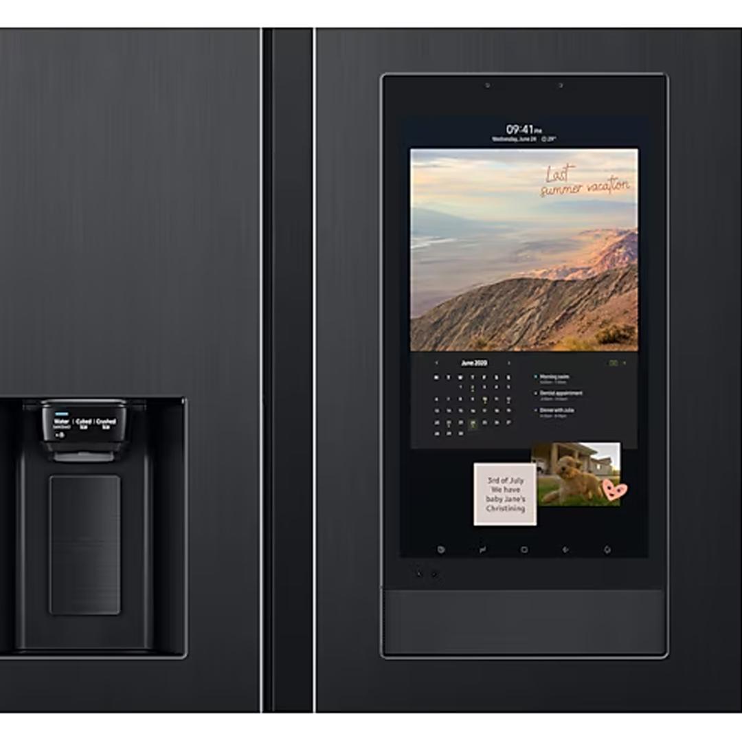 REFRIGERATEUR SAMSUNG SIDE BY SIDE FAMILY 2PORTES AVEC DIST GLACON ET ECRAN NOIR RS6HA8891B1