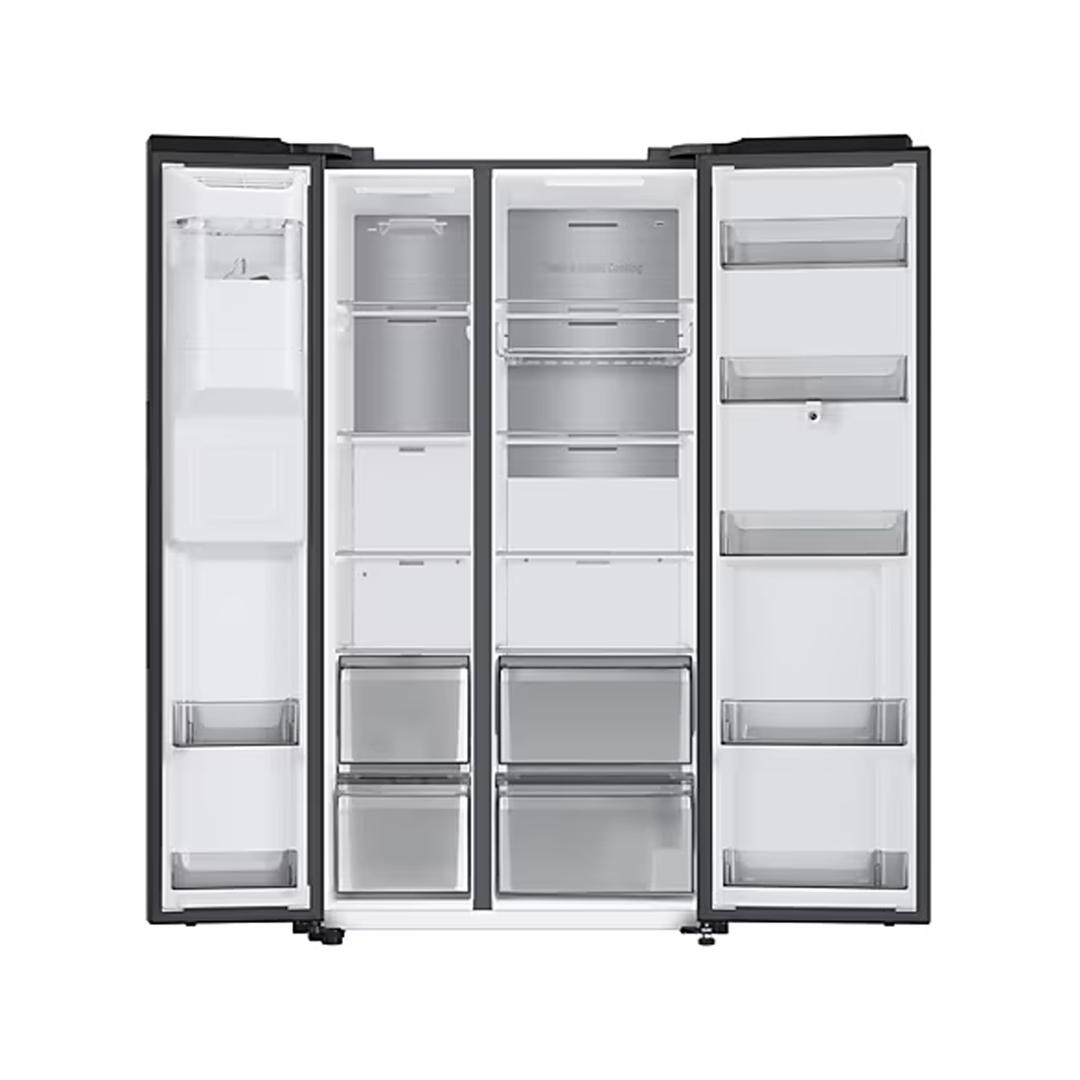 REFRIGERATEUR SAMSUNG SIDE BY SIDE FAMILY 2PORTES AVEC DIST GLACON ET ECRAN NOIR RS6HA8891B1