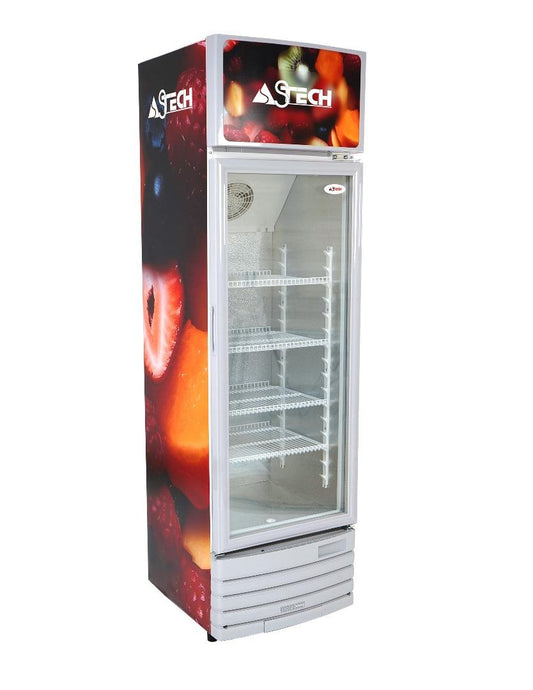 RÉFRIGÉRATEUR ASTECH VITRINE 1PORTE 374L