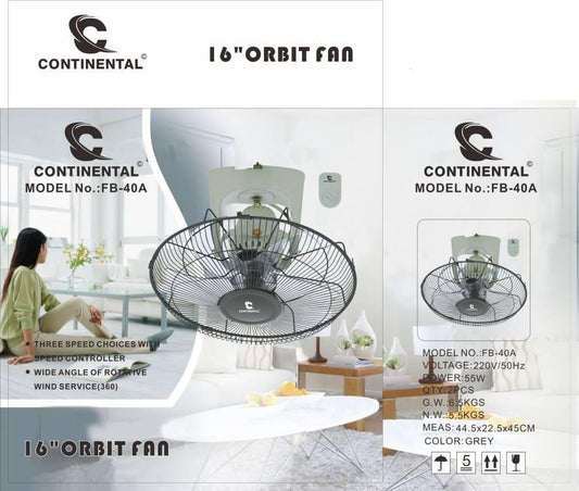 Ventilateur Plafonnier Continental Gris – Silencieux et Puissant