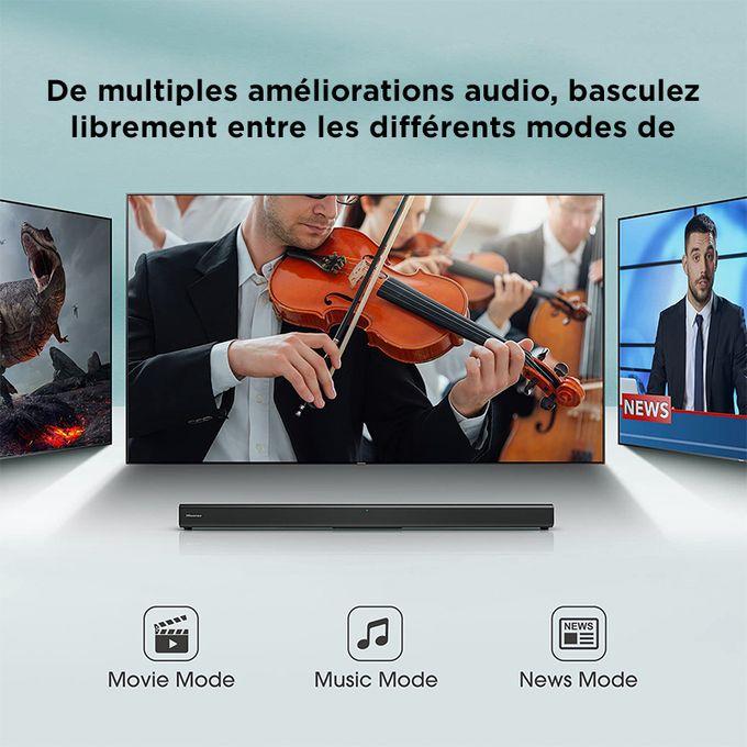 : Barre de Son Hisense – Son Haute Fidélité et Design Élégant pour un Home Cinéma Immersif