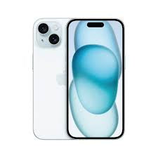  iPhone 15 Plus 256 Go scellé, couleur bleue, vue de face et de dos, sur fond blanc. 