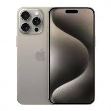  iPhone 15 Pro Max 256 Go scellé, couleur noir, vue de face et de dos, sur fond blanc.