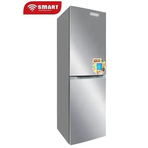 Réfrigérateur combiné Smart Technology 253L – 4 tiroirs, Gris, modèle STCB304M Kebaelectromenager