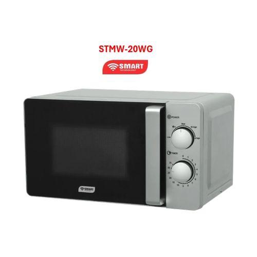 Micro-ondes gris clair 20L STMW20MG Smart Technology – Vue de face

